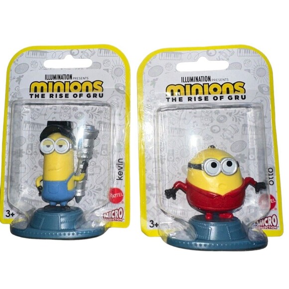 Minions Rise of Gru Kevin Otto 2in Micro Figure Cake Topper Toy - Picture 1 of 3